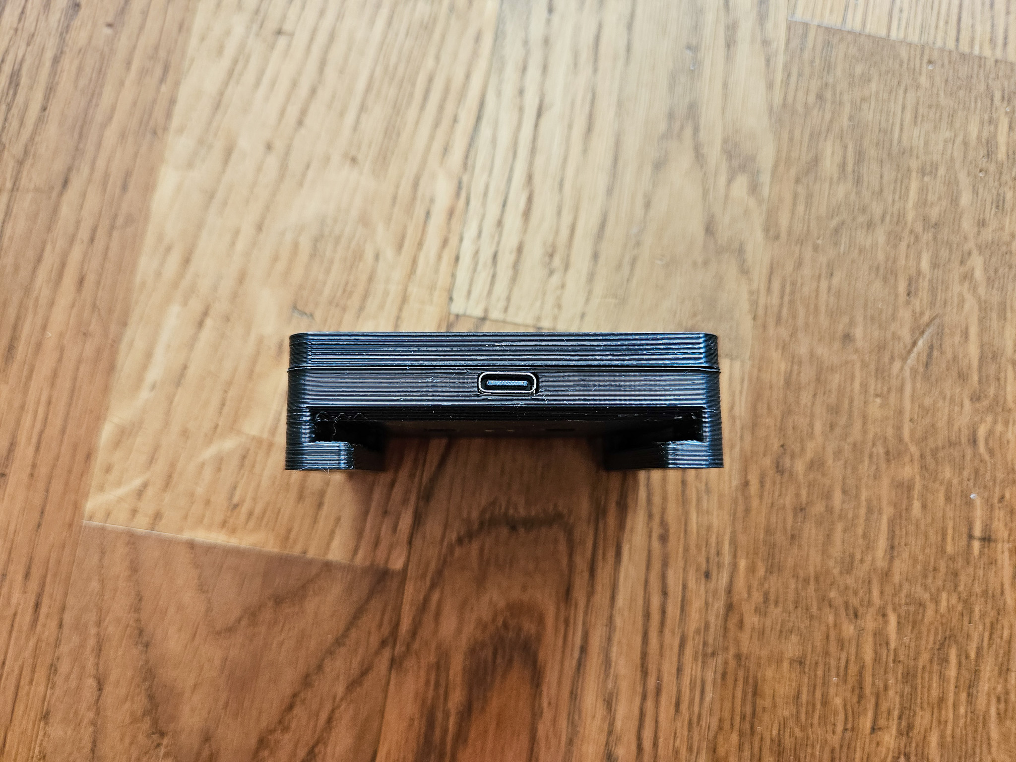 The USB-C port seen from the side